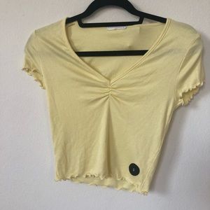 Tilly’s Yellow Lettuce Cut Top